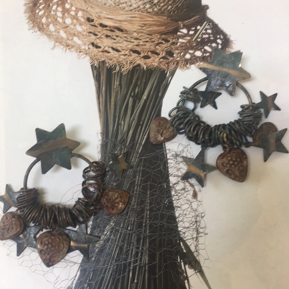 hand made Jewelry - Beautiful hand made natural brass earrings